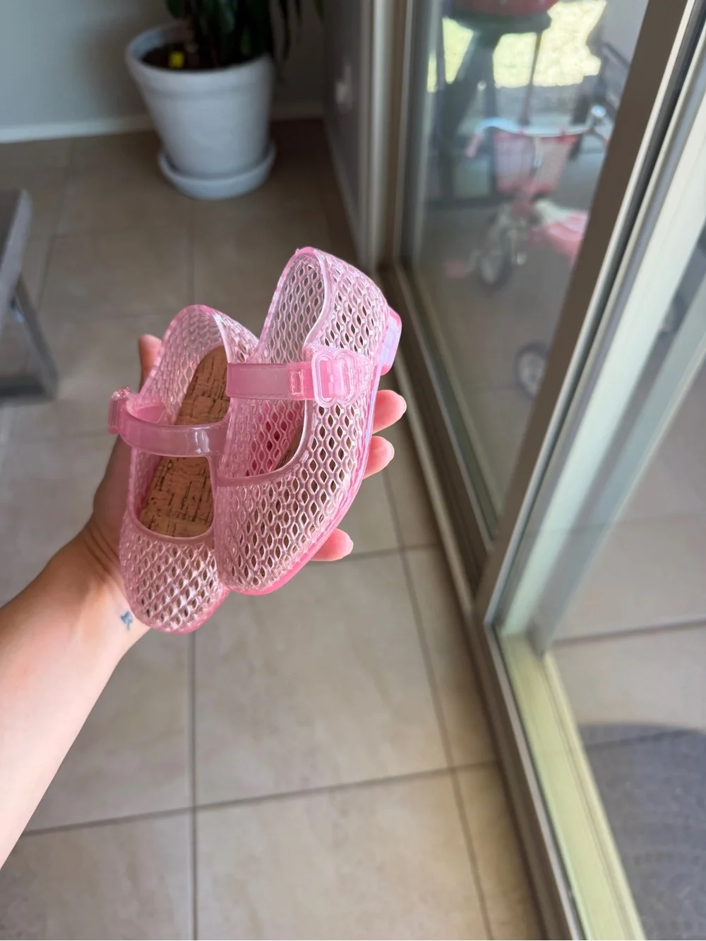 Sam Edelman Kids - Toddler Pink Quinn Jelly Sandals